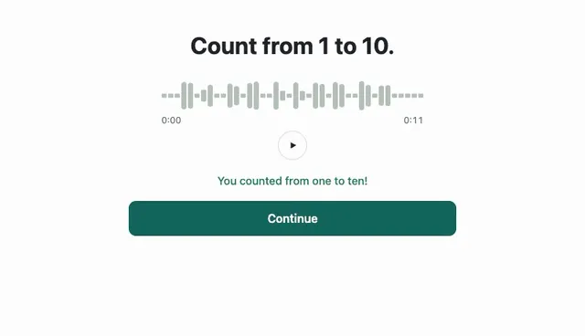 Count from 1 to 10: See how it went. Recorded example.